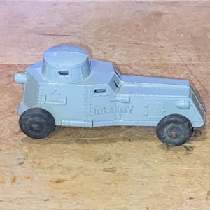 4" 1938 US Army Armored car gray Tootsietoy 4635 USA NM - Picture 1 of 5