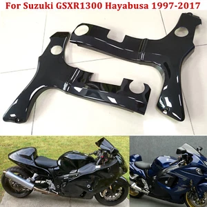 Gloss Black ABS Left & Right Frame Covers For Suzuki Hayabusa GSXR1300 1997-2017 - Picture 1 of 12