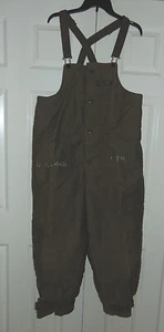 WWII USN Deck Pants US Navy WWII Uniform Deck Bib Overalls Stencil Medium - Picture 1 of 8