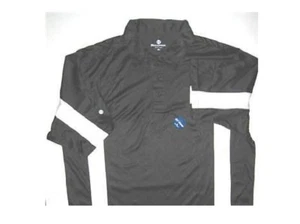 HOLLOWAY DRY-EXCEL SPORTING SHIRT GOLF BOWLING Black w/White Stripe LARGE - Picture 1 of 1