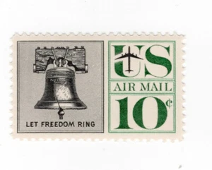 1960 U.S. 10c Let Freedom Ring Air Post Air Mail Scott # C57 MNH OG - Picture 1 of 1