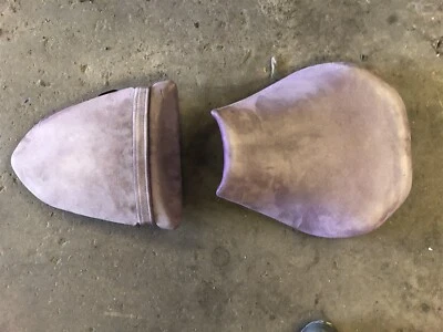 Kawasaki Ninja ZX10R ZX10 ZX 10 06 07 Front Rear Passenger Seat Purple Velour - Image 1 of 4