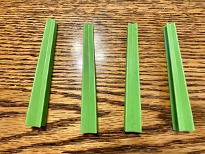 Vintage 1965 Green Ghost Game Support Posts Replacement Pieces - Picture 1 of 2