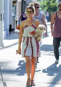 NUEVO✿ MINI VESTIDO FREE PEOPLE 8 M $98 VENTA AL POR MENOR Tostado Floral Sin Mangas - Imagen 1 de 2