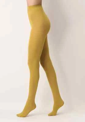 3 Pack All Colors Opaque 50 den Strumpfhose weich seidig mustard S/M=36-42 - Bild 1 von 2