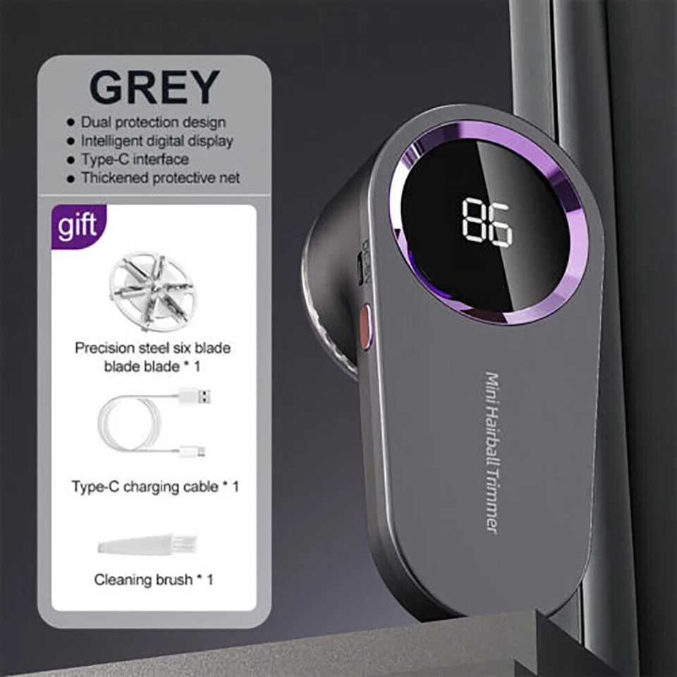 Ropa Eléctrica Pelusa Pastilla Removedor de Pelusa Tela Recargable Suéter Pelusa Afeitadora Foto 1 de 1