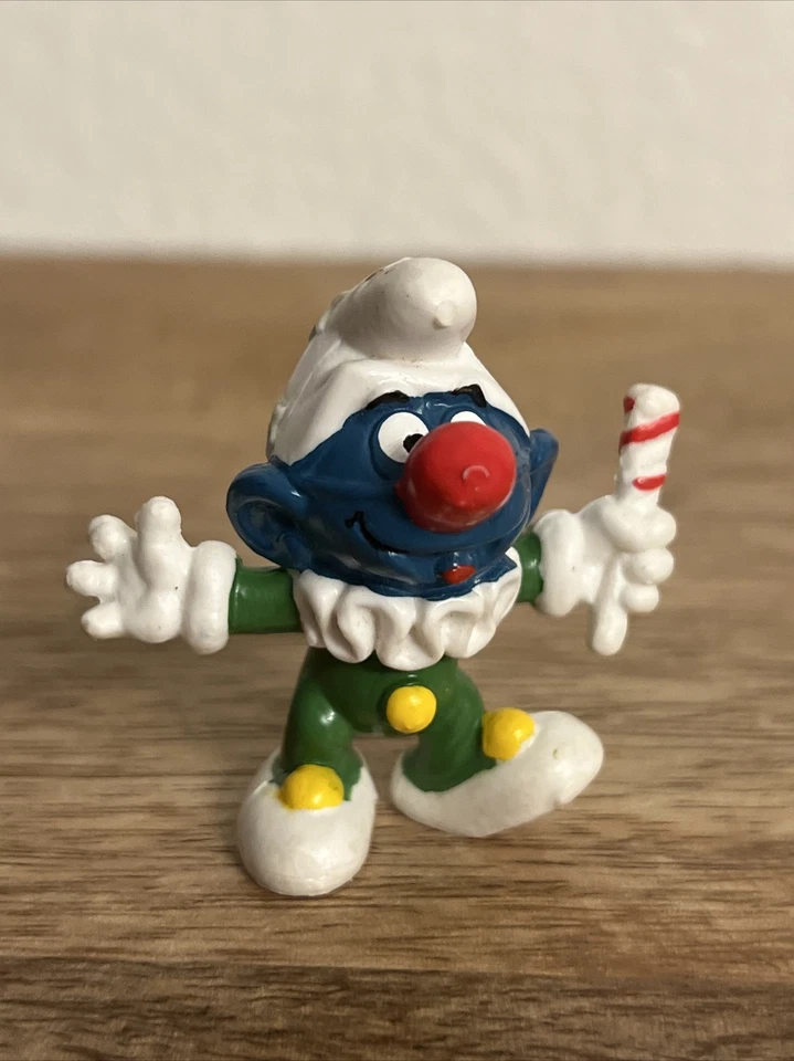 "FIGURA DE ACCIÓN DE LOS PITUFOS PAYASO PITUFO 2"" DE COLECCIÓN (1977) PEYO PVC JUGUETE SCHLEICH" Foto 1 de 4