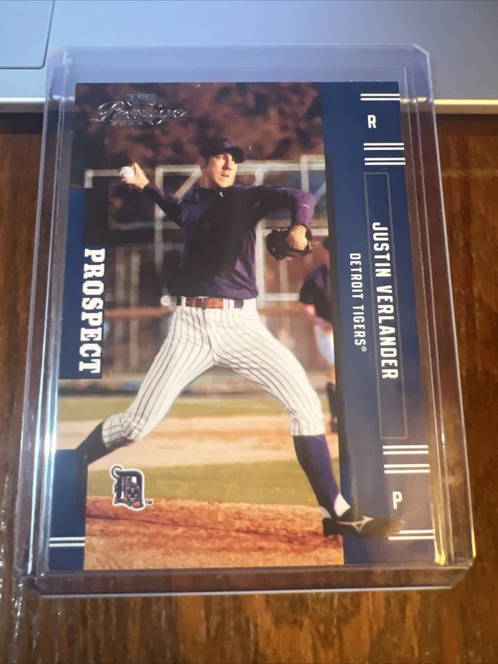 Tarjeta de novato Justin Verlander 2005 Playoff Prestige RC #151 Tigers Astros Foto 1 de 4