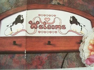 Revista punto de cruz (Y) Doggie Welcome Dog Pet OOP - Imagen 1 de 1