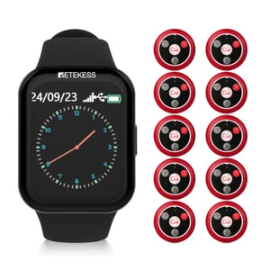Retekess TD113 Restaurant Call System IP67 Waterproof Watch 10X T117 Call Button - Imagen 1 de 11