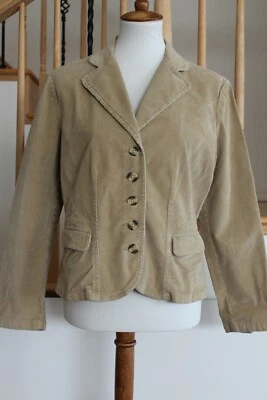 Chaqueta Blazer Pequeña Para Mujer ST. JOHN'S BAY Tostada Pana Elastizada Talla PL L#886 Foto 1 de 4