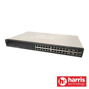 Cisco SF300-24PP-K9 Small Business 300 24 10/100 PoE+ ports Managed Switches - Foto 1 di 2