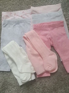 Baby Girls trousers/tights Bundle 1m and 0-6m - Picture 1 of 4