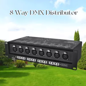 8 Way DMX Distributor for Stage Light Singal Splitter dmx512 Signal Amplifier - Picture 1 of 6