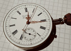 Spektakularny zegarek kieszonkowy Girard Perregaux Chronograf Tarcza mechanizmu i zegarek kieszonkowy Manos
