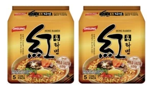 2 CONFEZIONI Ohsung Hong Ramen Stile Coreano INSTANT NOODLE SOUP, Gusto delicato 5 Pack EA - Foto 1 di 11