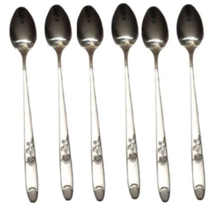 Stylish Long Handle Latte Ice Cream Sundae Coffee Spoon 20cm 6pcs - Picture 1 of 1