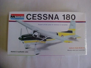 Kit Modelo Avión Monograma Cessna 180 Monograma 6825 Edición Caja Blanca 1973 Nuevo - Imagen 1 de 1