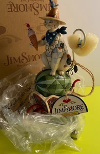 New Heartwood Creek by Jim Shore-"Summer's Delights" Cat Figurine on Watermelon - Picture 1 of 4