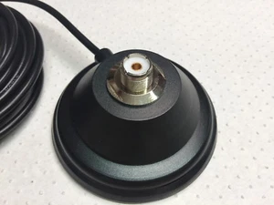 NEW Pigmy Small 100mm Magnetic Mount SO-239 Fitting Rubber Boot for CB & HAM - Zdjęcie 1 z 4