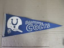 Vintage 1967 Baltimore Colts One Bar Helmet NFL Flag Pennant