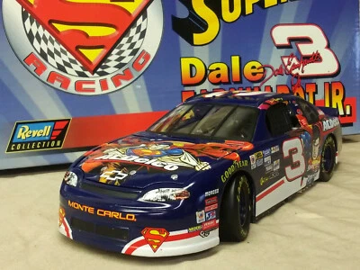 Vintage NASCAR #3 Earnhardt Jr. Superman ACDelco 1999 Monte Carlo 2-Car Bank Set - Image 1 of 4