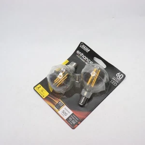 (2-Pk) Feit Electric G16.5 LED Vintage Edison Light Bulb BPG1660930CAFIL/2 - Picture 1 of 4