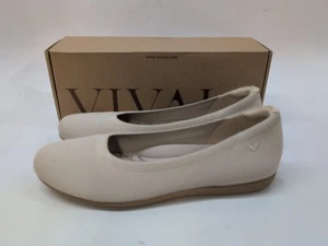 Vivaia Knit umweltfreundliche Ballerinas Damenschuhe US 11 beige (61156) - Bild 1 von 13
