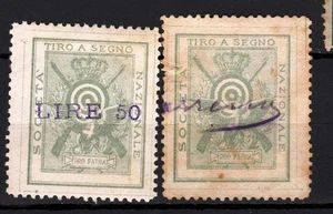 ER10125 Erinnofilo/Marca: Tiro a segno Nazionale sovr.50 lire - Picture 1 of 1