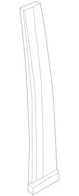 Genuine Honda 2012-2015 Civic Pillar Molding 72930-TR3-A01 - Imagem 1 de 2