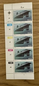Südafrika #618 postfrisch - 1982 8c U-Boot "Duikboot" 5er Block - Bild 1 von 1