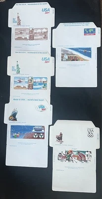 US Post Aerogrammes 1981 - 1991 - UC 53-UC 57  Lot of 5 - Image 1 of 4