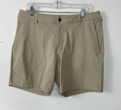 Pantalones Cortos Lululemon ABC Ajuste Clásico 7” Warpstreme Caqui Para Hombre Talla 34 Foto 1 de 4