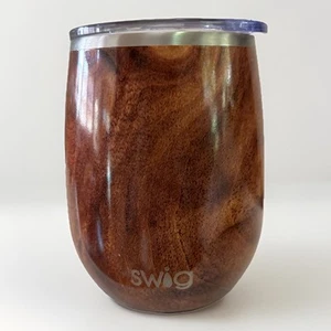 Swig Life Stainless Steel Insulated Tumbler w/Lid - 14 oz. "Black Walnut" EPOC - Picture 1 of 4