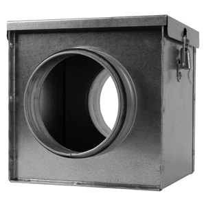 4 Zoll Filterbox - Inline Kanalfilter für Rundkanal - Luft aus verzinktem Stahl... - Bild 1 von 7