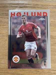 Rasmus Hojlund 2025 Topps Chrome UEFA Champions League Card! Man U - Picture 1 of 2