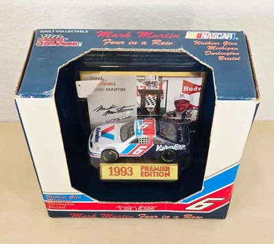 Mark Martin #6 Racing Champions 1:64 Premier Edition NASCAR 4 In A Row 1993 NIB - Image 1 of 4