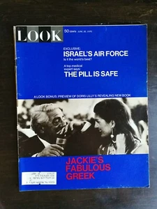 Look Magazine June 30, 1970 - Aristotle Onassis - Isreal Air Force - Bill Veeck - Imagen 1 de 2
