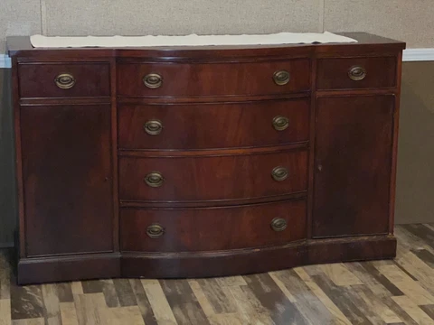 Drexel Georgian Style Mahogany Side Cabinet / Server Cover