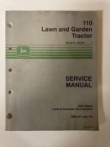 John Deere Technical Manual 110 Lawn and Garden Tractor - Picture 1 of 3