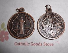Medalla De San Benito - St Benedict -Lg Antique Copper-tone Jubilee 1 1/4" Medal