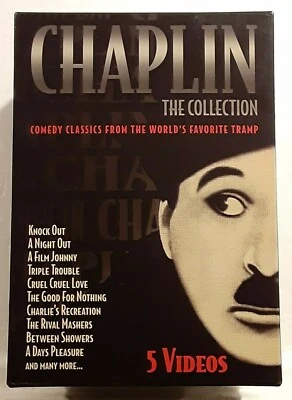Charlie Chaplin The Collection 5 VHS Tape Box Set 1997 - Near Mint - Image 1 of 4