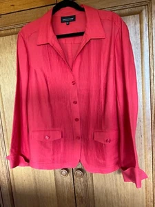 Jones New York linen summer jacket size 14 W - Picture 1 of 2