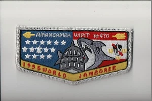 Lodge 470 Amangamek Wipit S-23 1995 World Jamboree OA flap - Picture 1 of 1