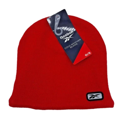 Gorro con logotipo rojo vector REEBOK para hombre, talla OSFA Foto 1 de 4