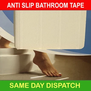 Anti Slip Bathroom Tape for Wet Floors | 10 Strips | Waterproof & Mold Resistant - Picture 1 of 6