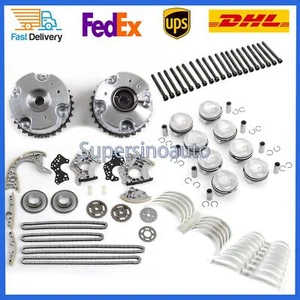 Engine Pistons/ Overhaul Rebuild Kit/Timing Chain Kit For VW Audi A8 Q7 S5 4.2L - Picture 1 of 34