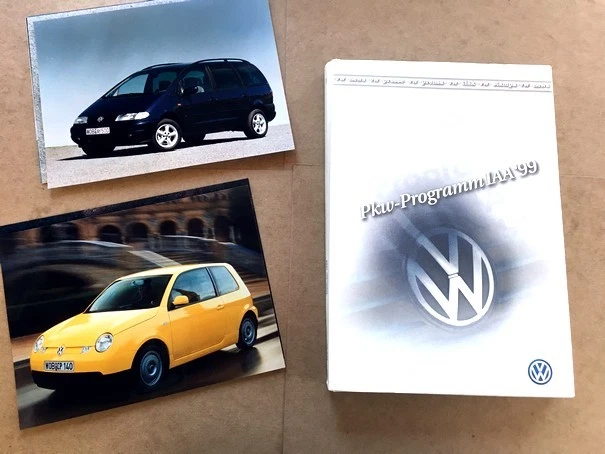 2000 Volkswagen German Media Brochure Catalog Press Kit  Lupo Polo Bora Golf - Изображение 1 из 1