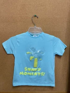 New ZARA KIDS Blue PALM TREE APPLIQUÉ T SHIRT Short Sleeve 2-3 years #1519B - Picture 1 of 11