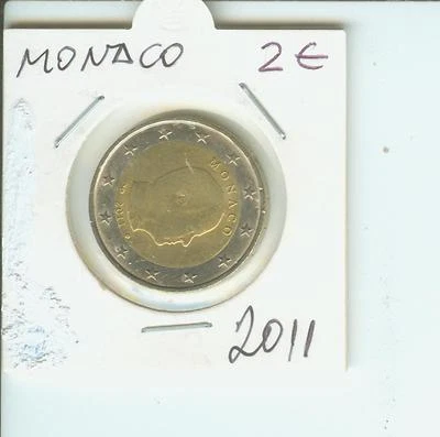 2011 2€ MONACO 2 Euro  2-€ Bimetallic Coin Prince Albert II !!! - Image 1 of 2